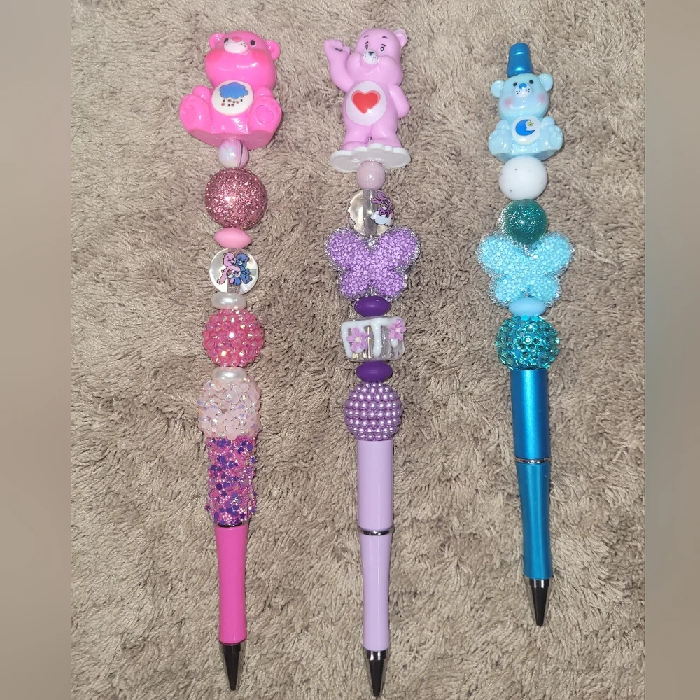 Share Bear Pencil from The Care Bears, Pink. Handmade.